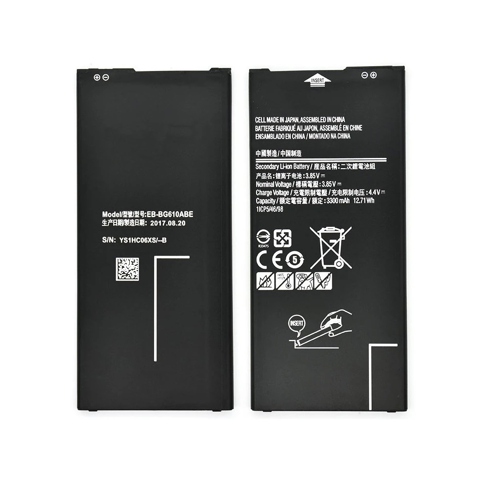 Bateria para Samsung J4 Core / J4 Plus / J6 Plus / J7 Prime EB-BG610ABE
