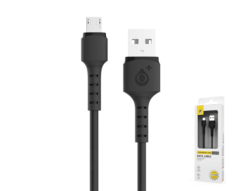 Cable USB a Micro USB V8 1mts 2.4A OnePlus Negro